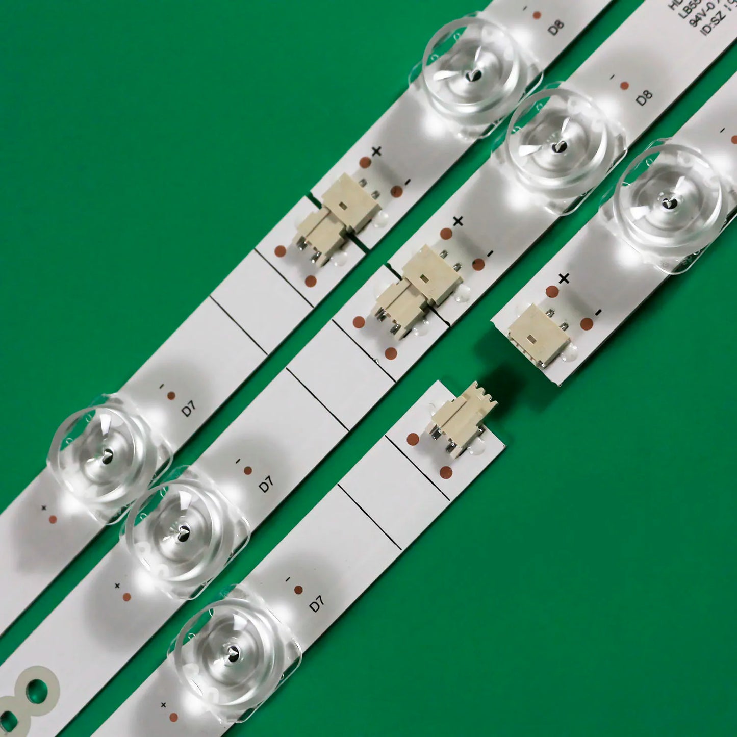 LED Backlight strip 13 leds for Hisense 55"TV 55R6E3 55R6040G 55A7300FTUK 55H78G HD550X1U82-L1-2019061101 LB5500P V0 LB5500Q V0