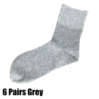 3/6Pairs Prevent Varicose Veins Socks Mens Diabetics Patients Cotton Loose Mouth Sock Man Women Comfort Meias
