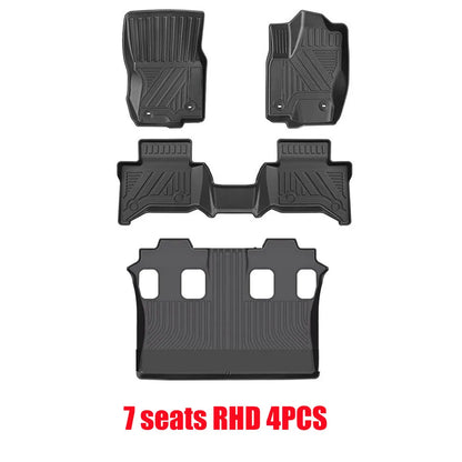 Floor Mats Waterproof Anti-Slip For Toyota Land Cruiser Prado 250 J250 LC250 All Weather Front Rear Cargo Liner Mat 2024 2025