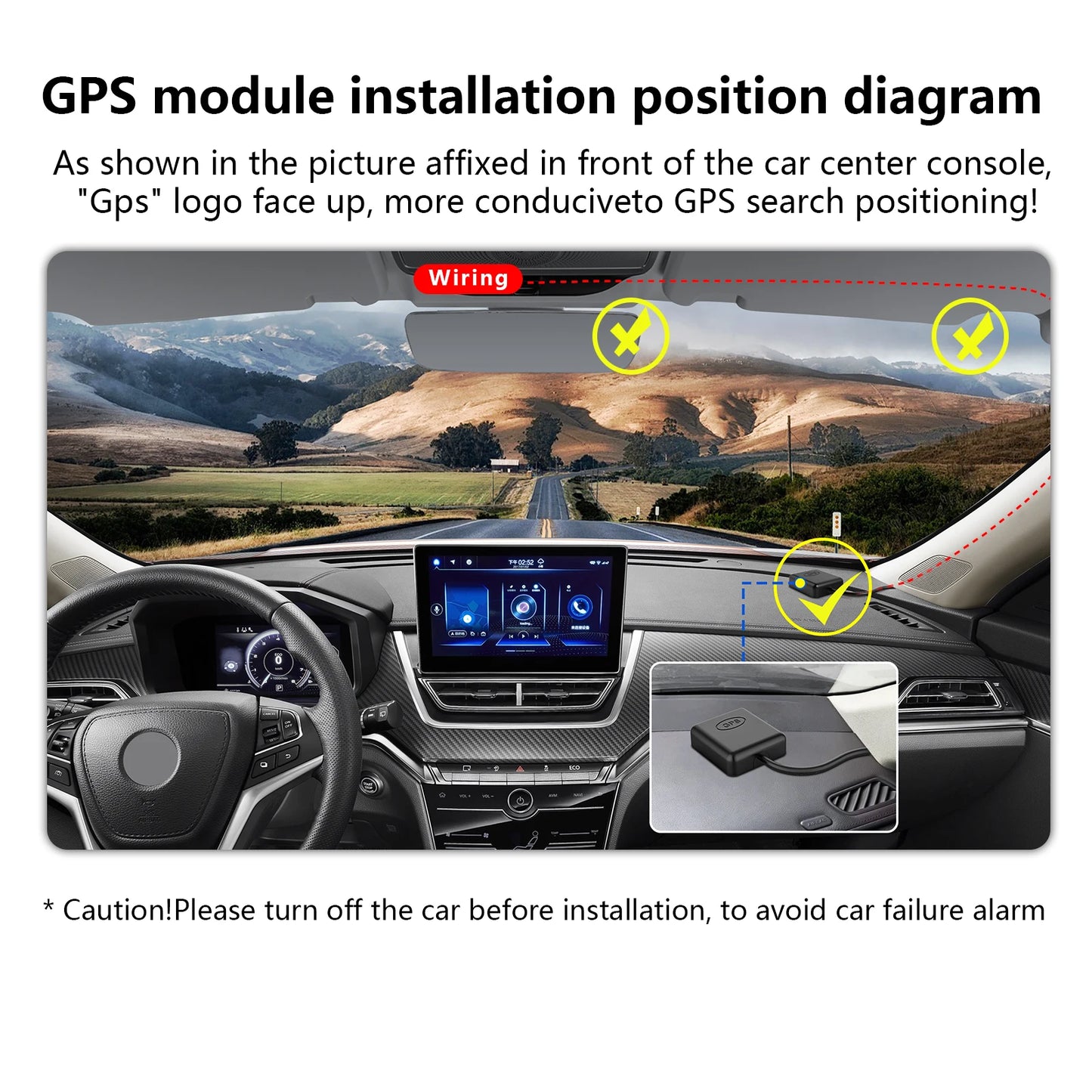 GPS For Mangoal Dash Cam Directly Plug in Long Battery Advanced GPS Function Safe Driving On the Road Car Accessories