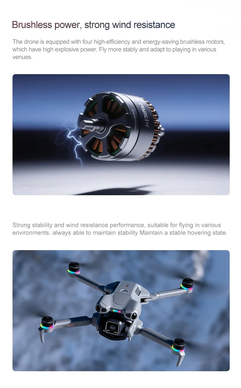 K900 MAX 8K Professional Drone with Dual Camera WiFi FPV Aerial Photography 360° Obstacle Avoidance Quadcopter airdrop Drone Toy
