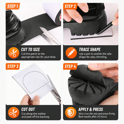 1PC Sole Silent Anti Slip Sticker Sneakers Noise Reduction Patch Shoes Heel Repair Paster Extend Service Soft Shoe Care Kit