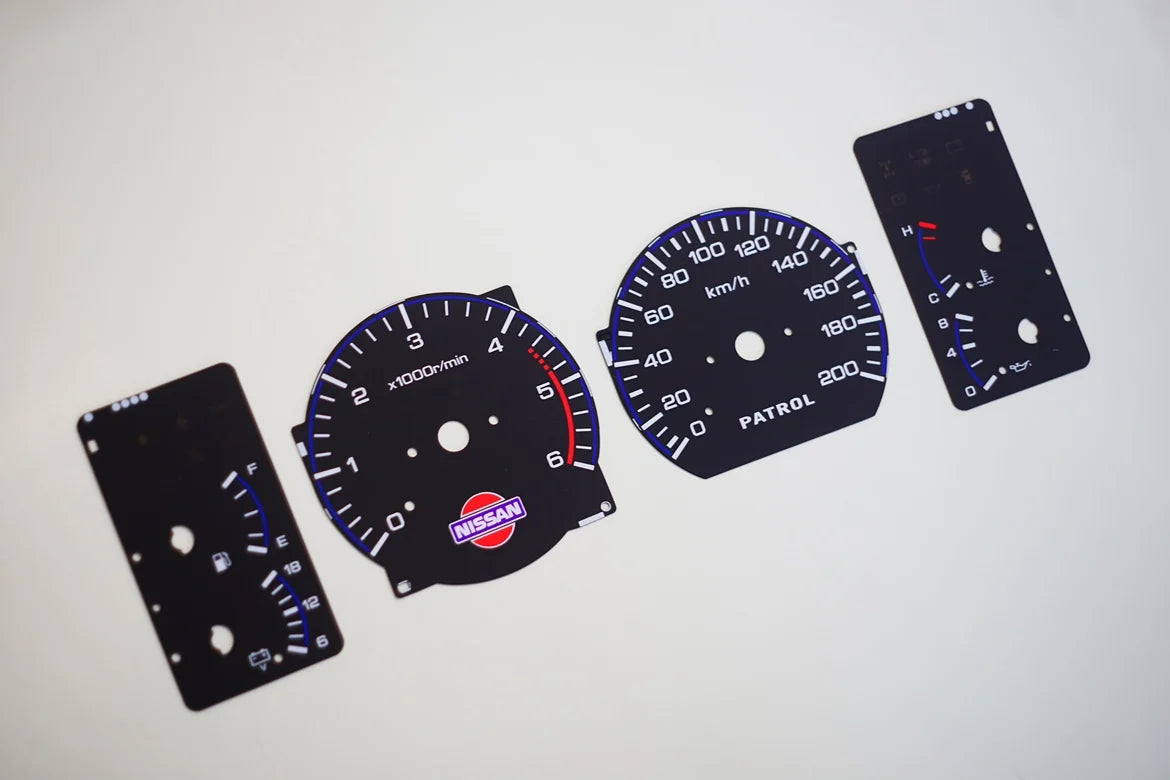 Automotive Interior Dashboard Lining Accessories For Nissan Patrol Y60 Dashboard Interior Patch Y60 Patrol Speed Display Pad