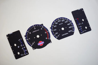 Automotive Interior Dashboard Lining Accessories For Nissan Patrol Y60 Dashboard Interior Patch Y60 Patrol Speed Display Pad
