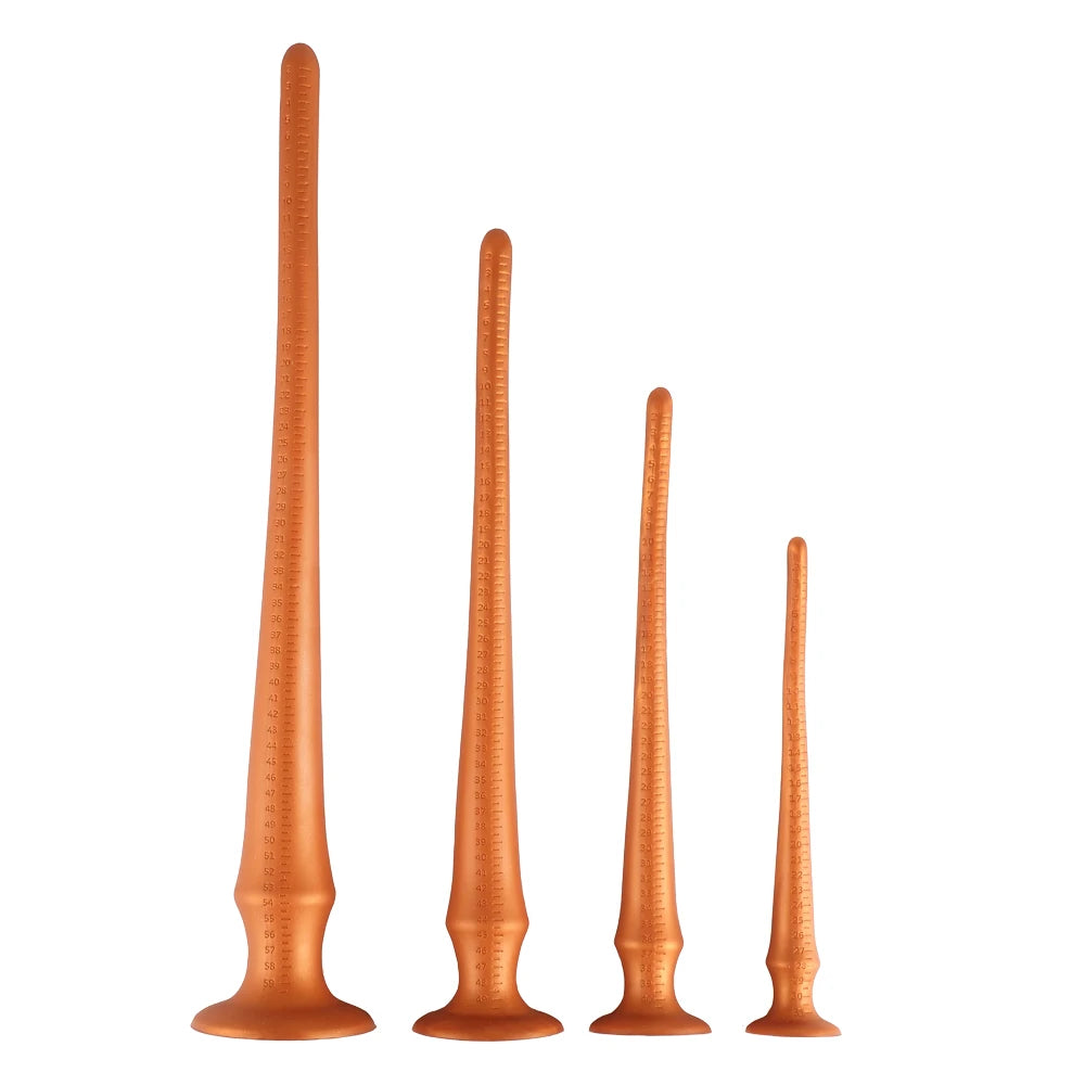 30-60CM Liquid Silicone Scale Anal Strip Butt Plug Dildo Stimulate Anus Vagina Soft Anal Dilator Couple Sex Toys For Women Men
