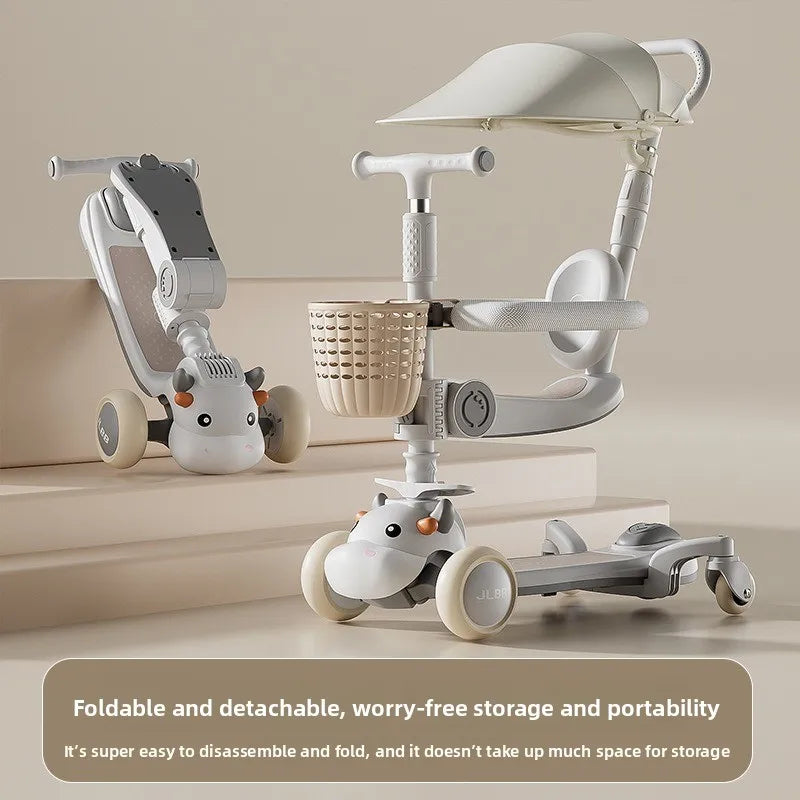 6-in-1 Toy Scooter for Boys and Girls – Children’s Scooter, Ideal for Developing Children’s Balance