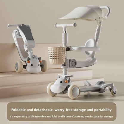 6-in-1 Toy Scooter for Boys and Girls – Children’s Scooter, Ideal for Developing Children’s Balance