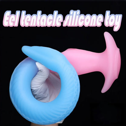 Eel Tentacle Anal Plug Long Monster Dildo Soft Liquid Silicone Anal Dilator Sex Toy For Women's Men's Anal Massage Adult Product