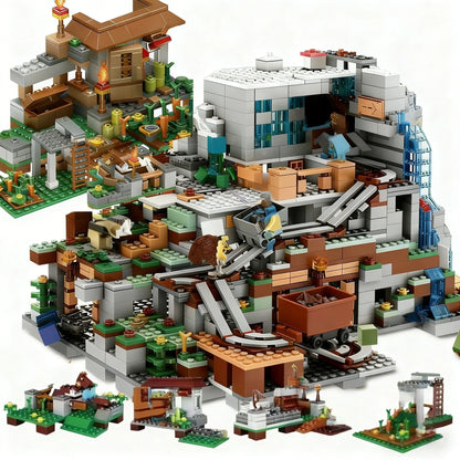 1500PCS Stackable Warhorse Castle Block Set | Mechanism Model | Holiday Birthday Gift