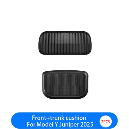 For New Tesla Model Y Launch 2026+ Juniper 2026+ TPE Floor Mats & Cargo Liner, All Weather Trunk Mats Floor Liner Backrest Mats