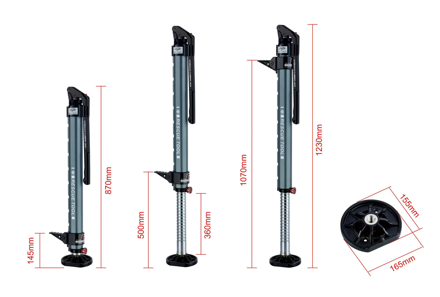 Multi-Function Aluminum Hydraulic Recovery Car Jack – 4x4 Off-Road SUV Pickup Universal Hand-Operated Tire Lift & Rescue Tool