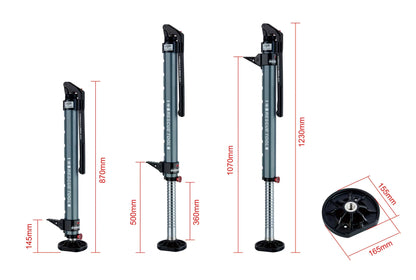 Multi-Function Aluminum Hydraulic Recovery Car Jack – 4x4 Off-Road SUV Pickup Universal Hand-Operated Tire Lift & Rescue Tool