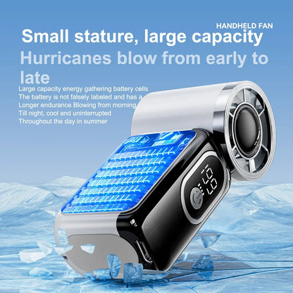 Mini Handheld Fan High-Speed Portable Turbo Pocket Fan for Outdoor Portable Outdoor Cooling Device Pocket Fan summer Travel Fan
