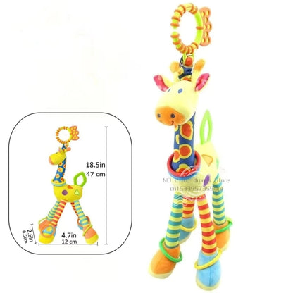 Crib Hanging Bell Stroller Arch Clip Foldable Sunflower Baby Interactive Rainbow Toys Infant Grab Exercise for Son Daughter Gift