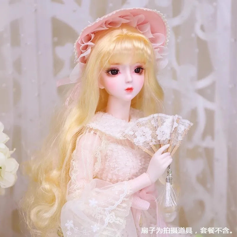 Special Price DBS Doll 1/3 BJD Mechanical Joint Body With Makeup Including Hair Eyes Clothes 62cm Height Girls Dream Fairy