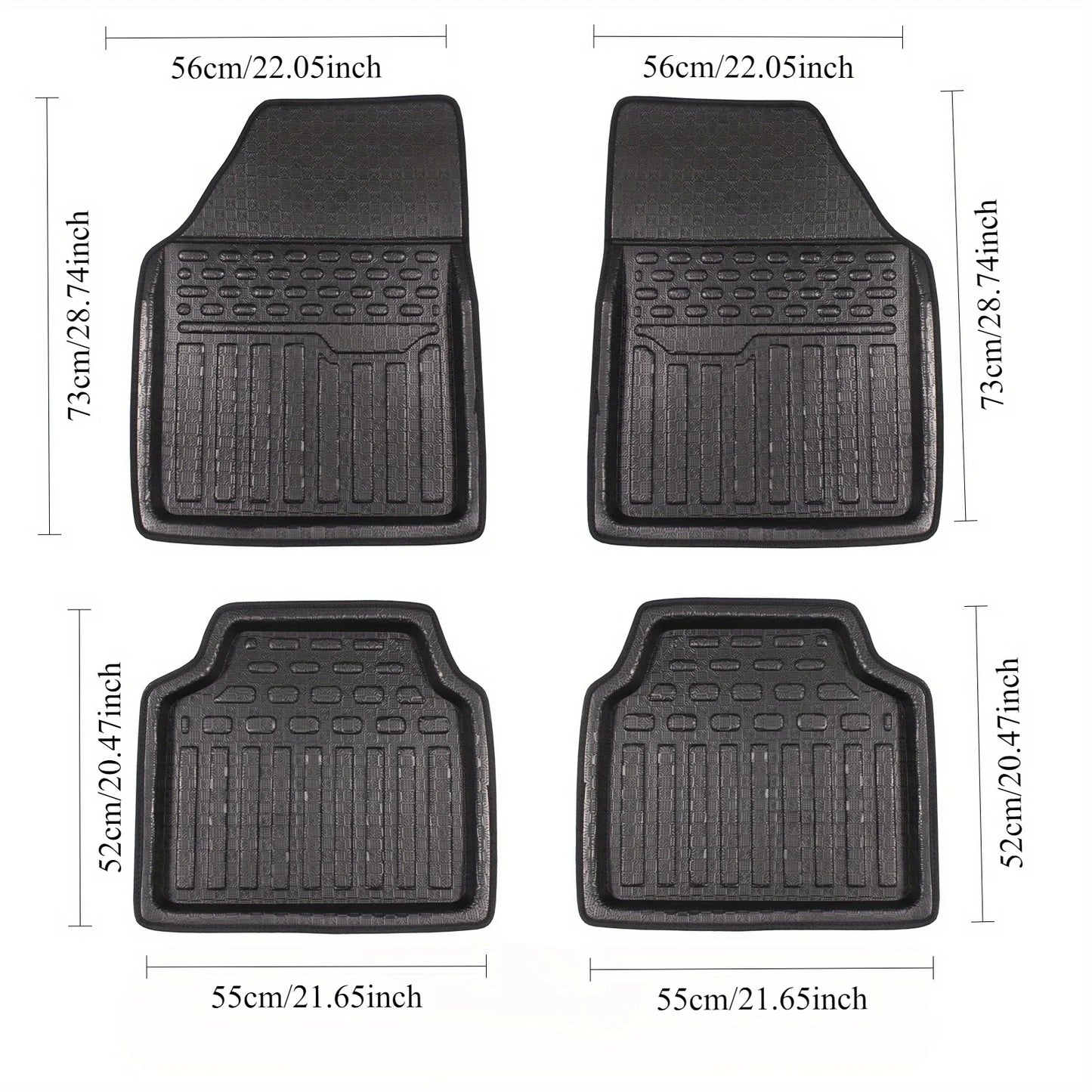 For Universal car floor mats Trunk Mats All Weather Front Rear Cargo Liner Mat EVA