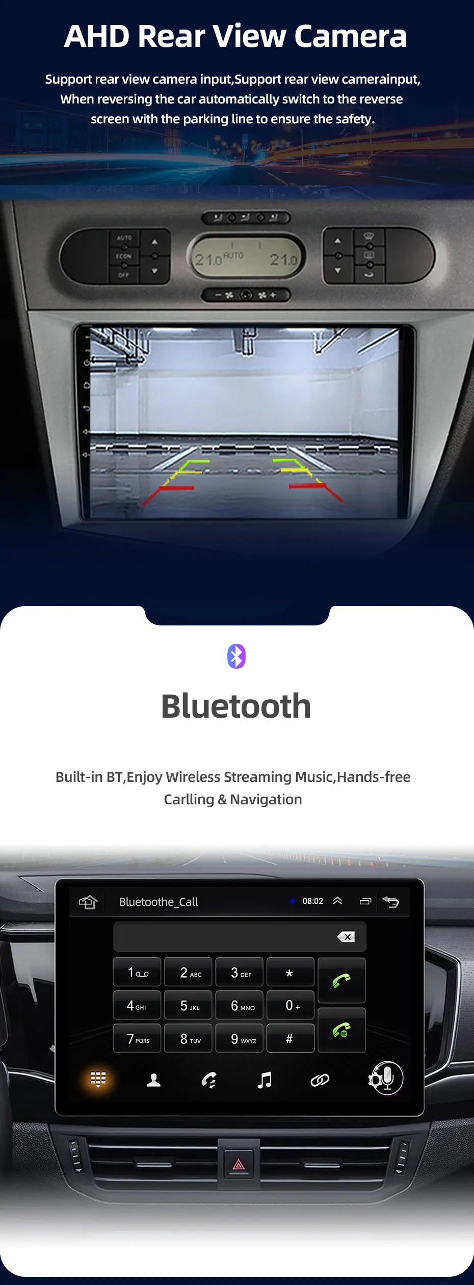 Jundof Car radio For Seat Leon 2 MK2 2005-2012 Carplay Android auto Qualcomm Car stereo Multimedia player 4G Wifi DSP 36EQ RHD