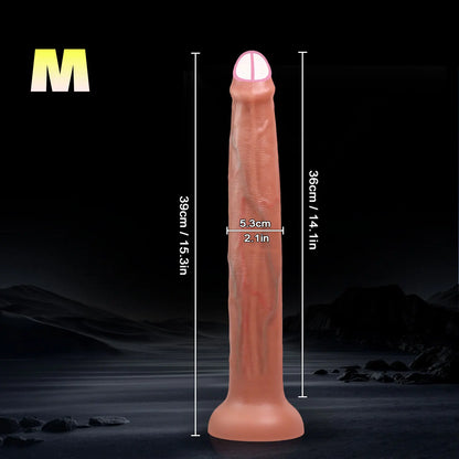 Extra Long Realistic Dildos G-Spot Stimulation Deep Touch Penis Vagina Anal Massage Penetration Dick  Sex Toys for Women and Men