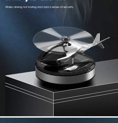 Solar Car Helicopter Propeller Fragrance Auto Interior Accessories for Men Women Car Perfume Decoration