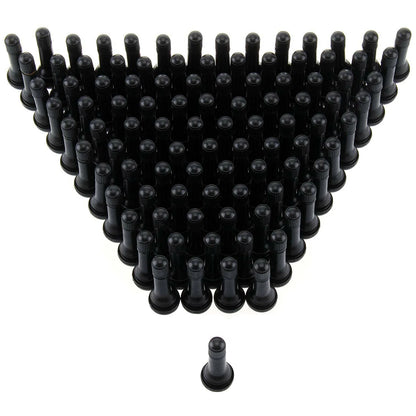 100Pcs TR414 Tubeless Rubber Car Wheel Tire Valve Car Motorcycle SUV Valve Core Stem Rubber Snap-in Bicycle Auto Accessories