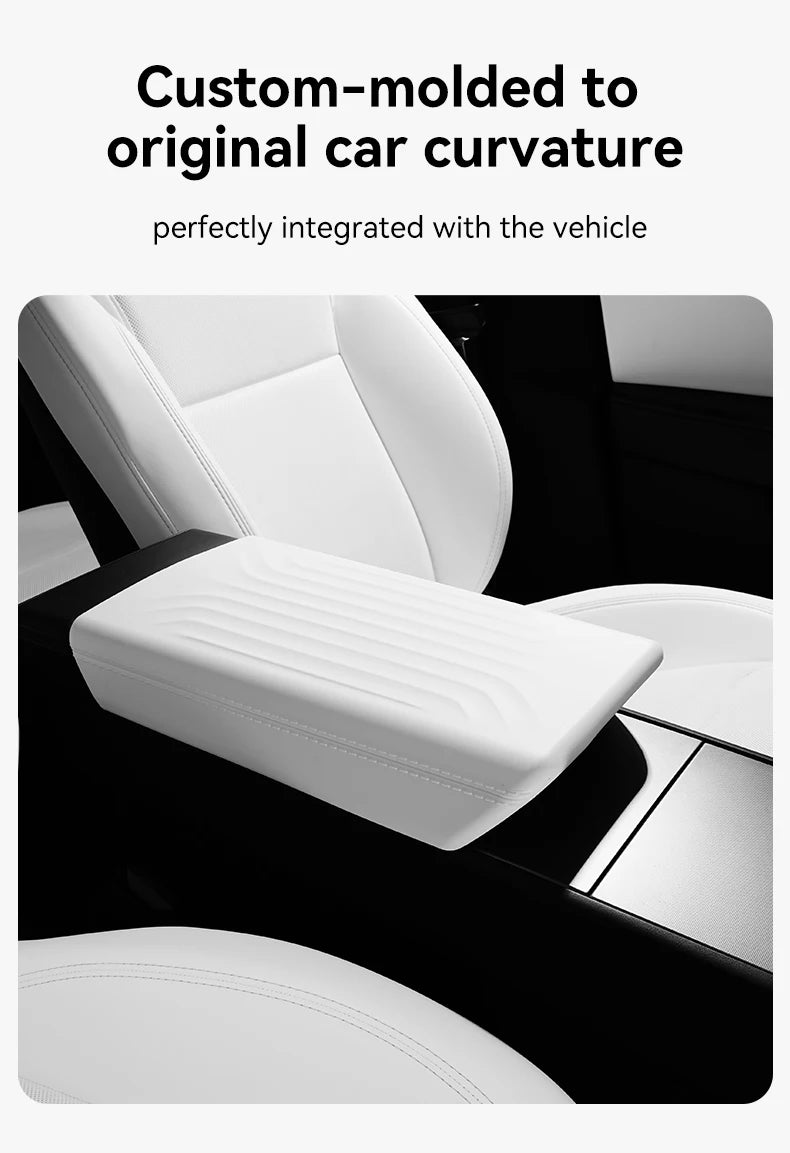 YZ  For Tesla Model Y YL Juniper Model 3 Highland TPE Armrest Cover Soft Case Center Arm Rest Pad Anti-scratch 2026 Accessories