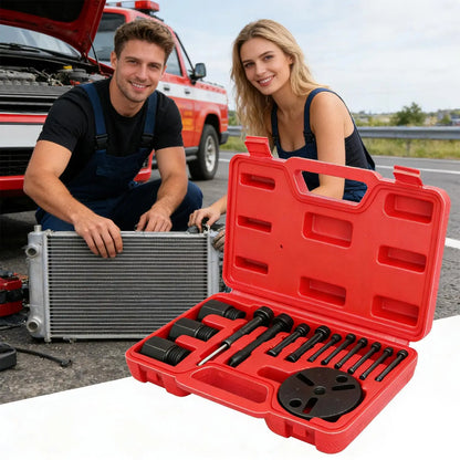 Car Air Conditioning Clutch Removal Repair Tool Set, Universal AC Clutch Mounting Disassembly Tools, Durable Mechanical
