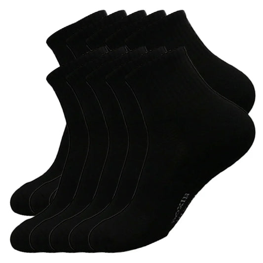 10Pairs Men's Athletic Socks Set - Cool Comfortable Short Warm Solid Color for Running Gym Hiking - Dropshipping