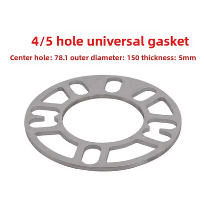 4-5 Hole Universal Aluminum Alloy Flange Gasket Lightweight Wheel Hub Center Gasket For Automobiles And Motorcycles