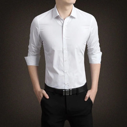 Winter New Men's Mid-Length Woolen Coat Double-Faced Cashmere Warm Business Style Korean Version Travel Suitable Single-Button