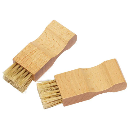 Soft Bristle Horse Hair Shoe Brush for Polishing Shoe Oil Cleaning Brush for Leather Shoes Cleaning Tools