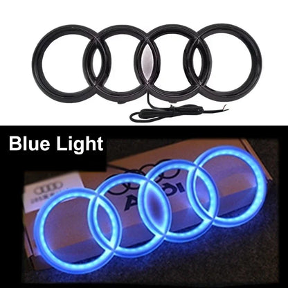 LED Car Dynamic Streamer Badge Light Front Grille Emblem for Audi Q7 Q8 S3 A1 A2 A3 A4 A5 A6 Q3 Q4 Q5 Q6 S5 S7 A7 Q2 Accessories