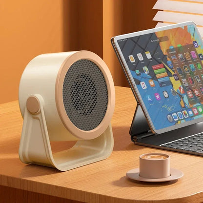Energy Saving PTC Heater Low Noise Desktop Portable Warm Air Blower for Office Bedroom Personal Heating