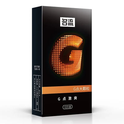 50pcs Large Particle G-spot Stimulation Condom Super Tight Delay Penis Sleeves for Man Double Lubrication Adult Sexual Products