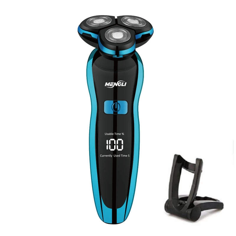 ZOZEN Rotary Electric Shaver Rechargeable Electric Razor Shaving Machine for Men Beard Trimmer Waterproof Wet-Dry Use ZN3015