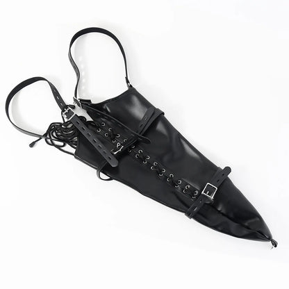 BDSM Leather Single Arm Restraint Sleeve Bondage Slave Straightjacket Men Women Adult Sex Toy Role Play Fetish Gear Tools