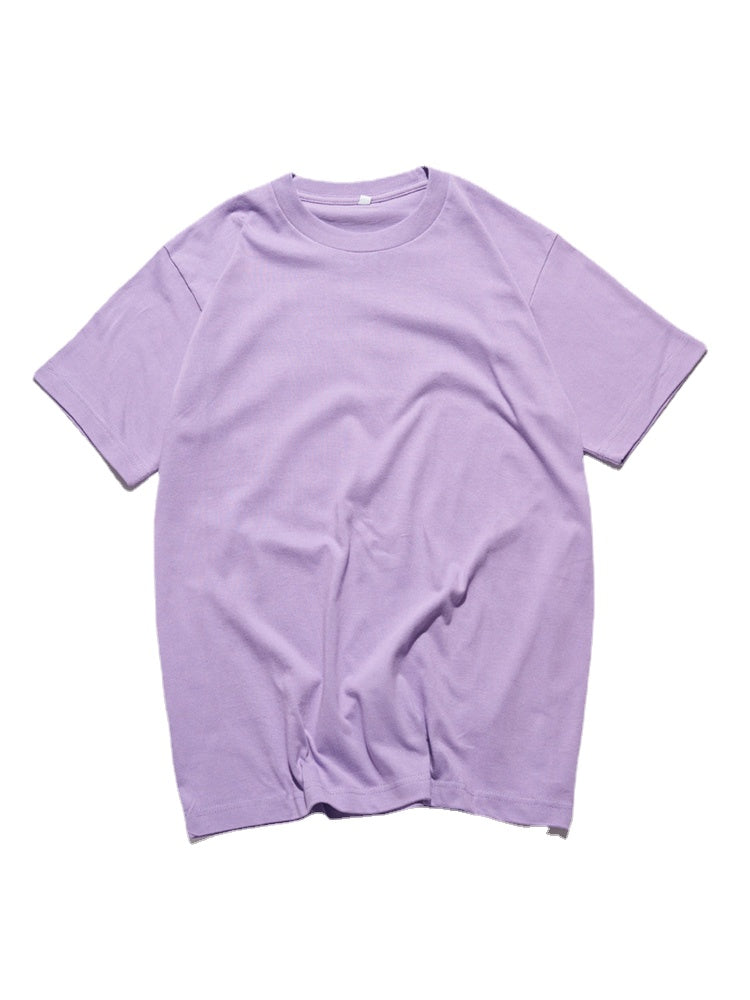 Bornladies 2025 Women's Summer 100% Cotton T-shirt Bottoming Basic Fashionable Solid Lady Short Sleeve Loose Tops Shirts