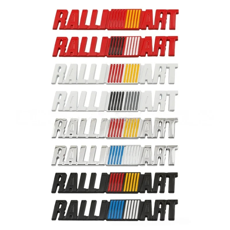 Car Metal Logo Emblem Badge Body Stickers For Mitsubishi RALLIART pajero l200 evo lancer х outlander asx xforce Grandis Eclipse