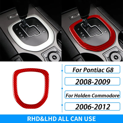 For Pontiac G8 2008-2009 For Holden Commodore 2006-2012 Carbon Fiber Gear Shift Frame Panel Trim Cover Car Accessories Sticker