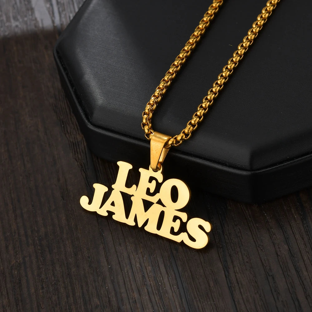 Engrave Custom Chirldren's Name Bracelets 30cm Necklace Stainless Steel Jewelery Sets for Kids Baby Personlized Christmas Gift