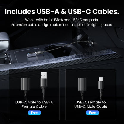 Vention 2in1 Wireless CarPlay Adapter Android Auto For OEM Car Plug and Play AI Smart Box WiFi Bluetooth Auto Connection