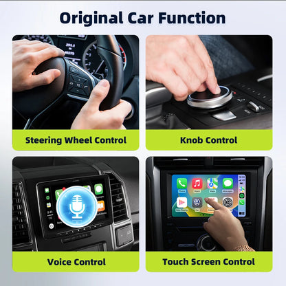 KEBIDUMEI Wired to Wireless Carplay Mini Car AI Box Adapter 5.0GHz WiFi Android Auto Bluetooth 5.2 Smart Dongle Car Accessories