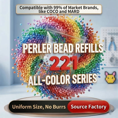 5mm Hama Beads 221 Colors 120 Color Set 1000PCS Perler Fuse Beads DIY Puzzle Pixel Art Ironing Beads Educational Toy Kids Gift