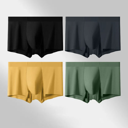 4pcs Cotton Men Underwear Boxer Panties Comfortable Man Boxers Underpants L XL XXL 3XL 4XL 5XL Traceless Male Underwears