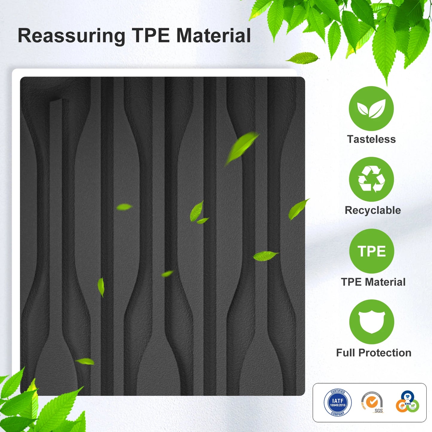Left Drive for Toyota RAV4 Hybrid 2026 Car Floor Mats Cargo Trunk Pad TPE 3D Waterproof All Weather Accessories Black