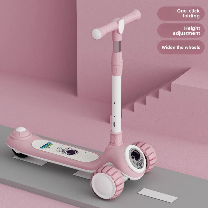 Children's scooter foldable scooter for boys and girls ride-on scooter three-in-one scooter children's ride-on toy