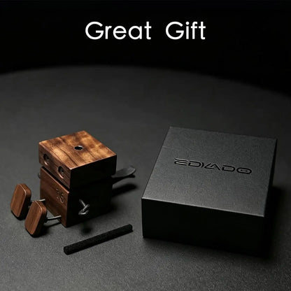 Car Air Fresheners Cute Shaking Wooden Man Figurine Diffuser for Car Dashboard Reusable Air Freshener Gifts Car Vent Clip