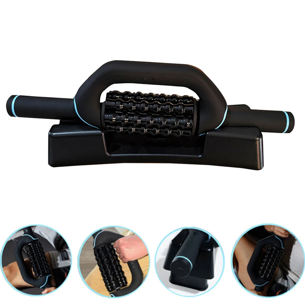 Electric Massage Roller Body Impact Massage Percussive Relief Muscle Relax Stress Massager Rechargeable Vibrator Fitness Shaping