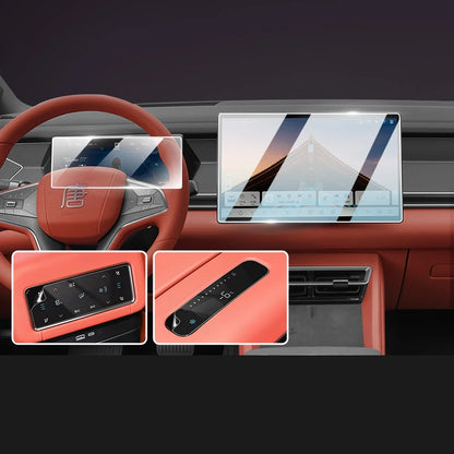 For BYD Sealion 8 Atto 8 Tang L Car Rear Air Conditioning Film Central Control Navigation Tempered Instrument Glass Accessories