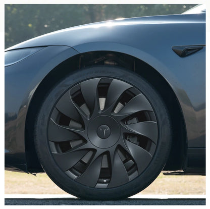 4PCS Hubcaps for Tesla Model 3 Highland 2026 Standard 18Inch Full Rim Covers Replacement Wheel Cover Accessories Only for Standa