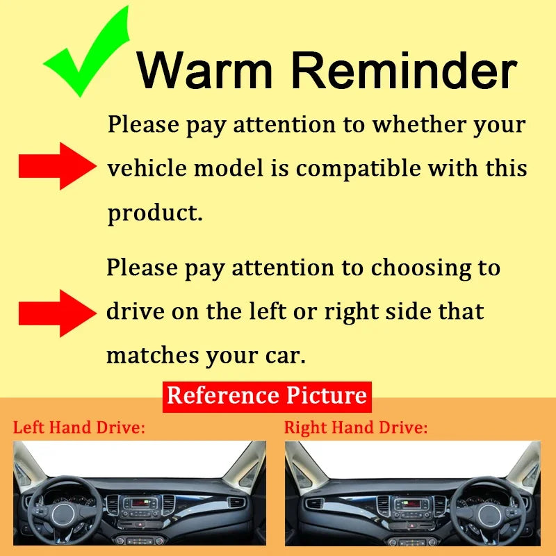 For Hyundai Tucson TL 2015 2016 2017 2018 Car Dashboard Avoid Light Pad Instrument Platform Desk Cover Non-Slip Mat Accessories